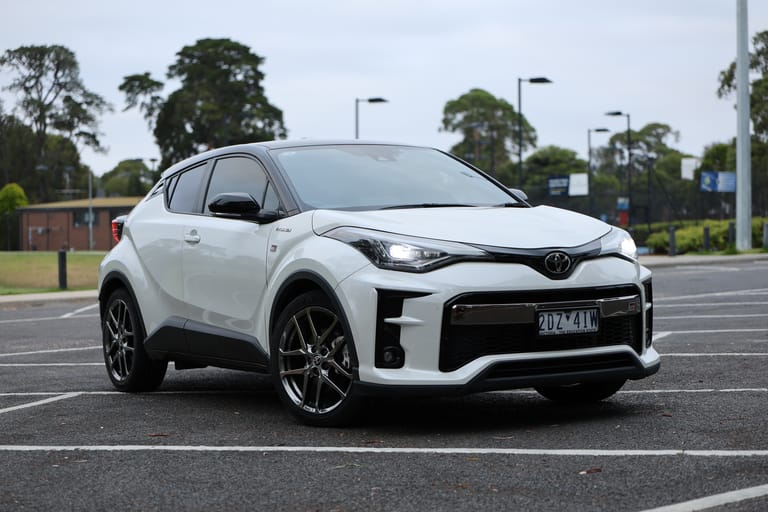 2021 Toyota C-HR GR Sport front three-quarter view